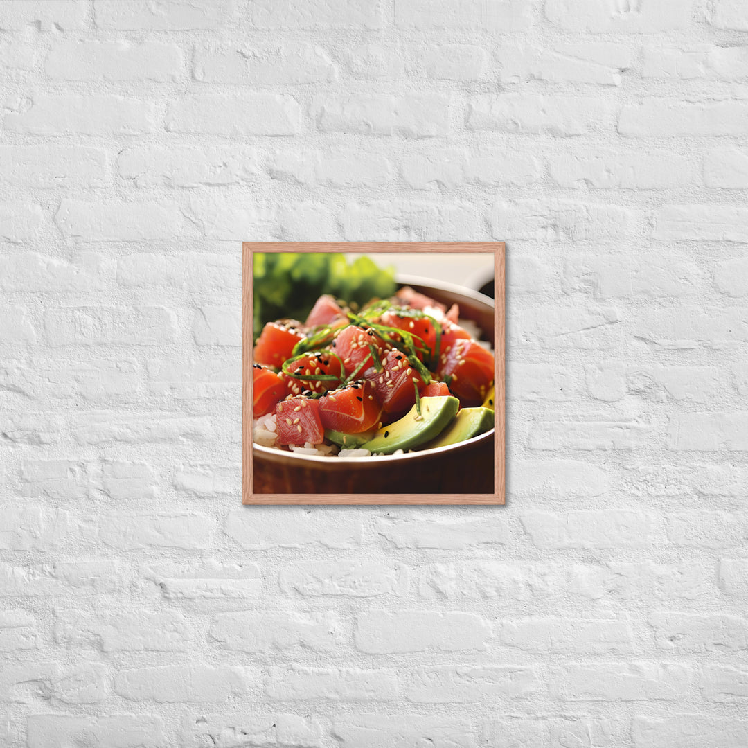 Poke Bowl Framed poster 🤤 from Yumify.AI