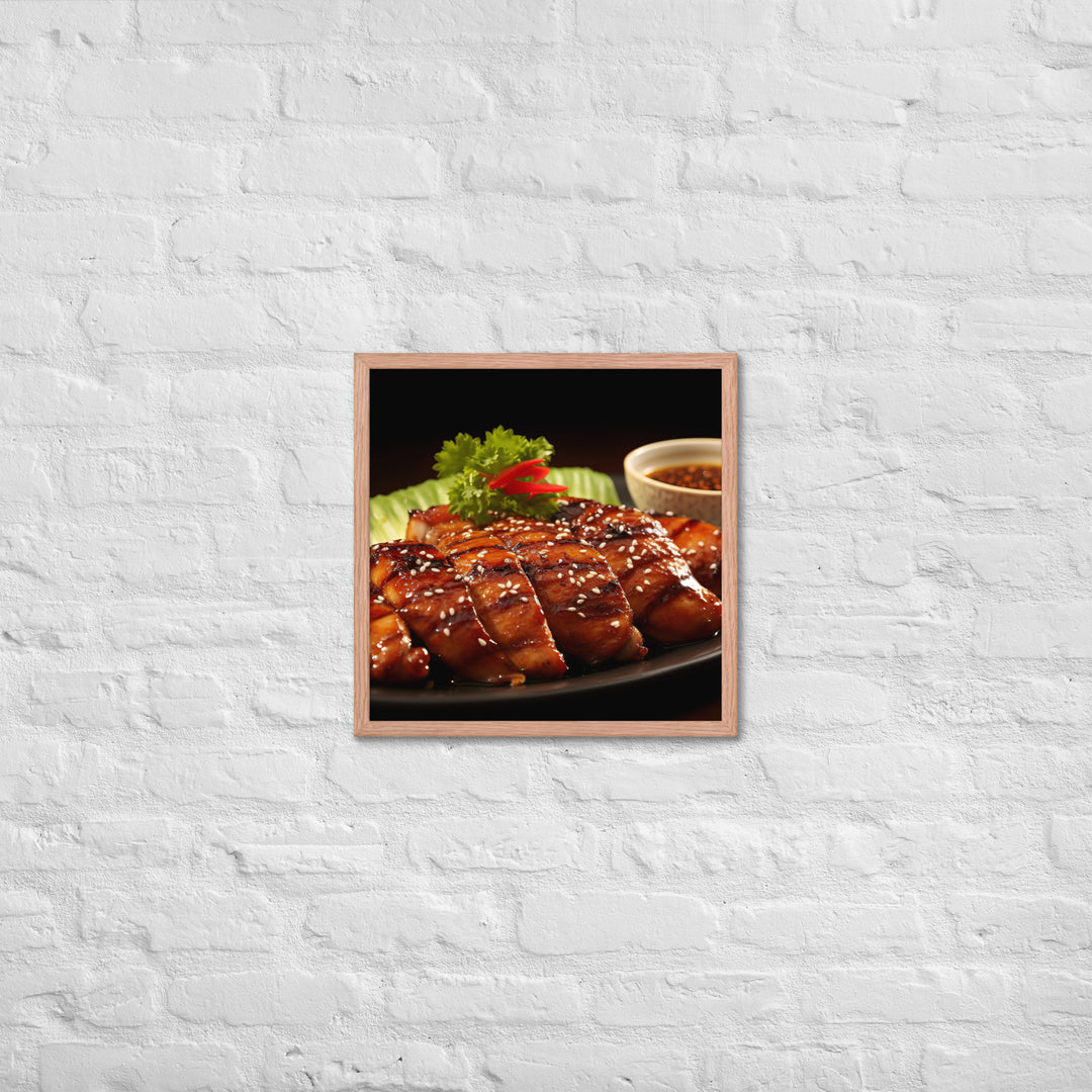 Huli Huli Chicken Framed poster 🤤 from Yumify.AI