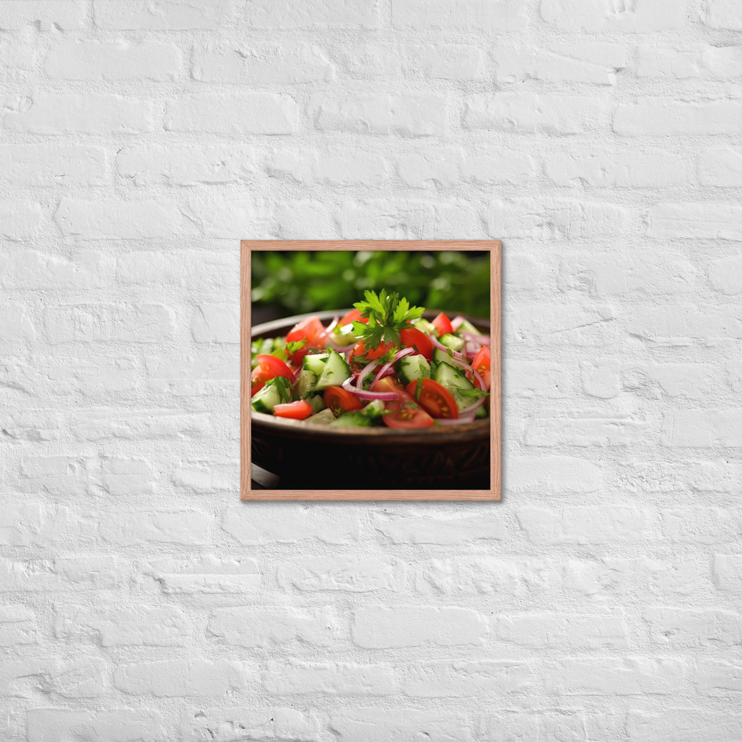 Shirazi Salad Framed poster 🤤 from Yumify.AI