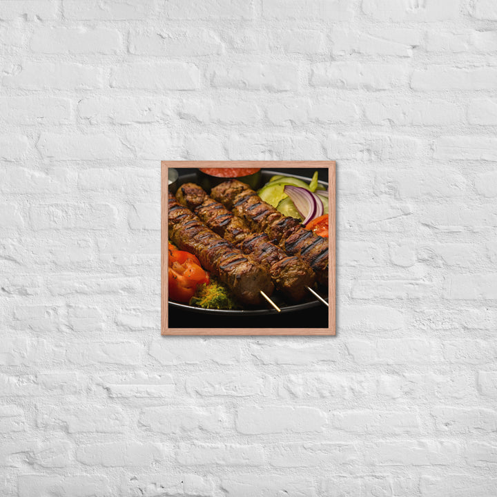 Kabab Koobideh Framed poster 🤤 from Yumify.AI