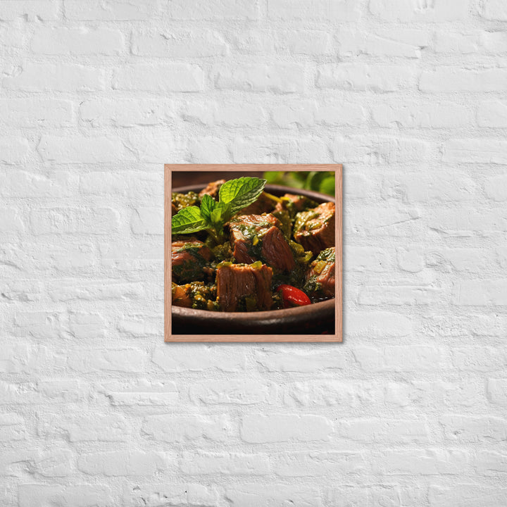 Ghormeh Sabzi Framed poster 🤤 from Yumify.AI