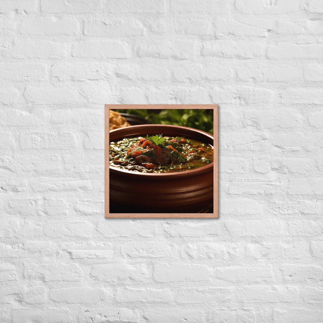 Ghormeh Sabzi Framed poster 🤤 from Yumify.AI