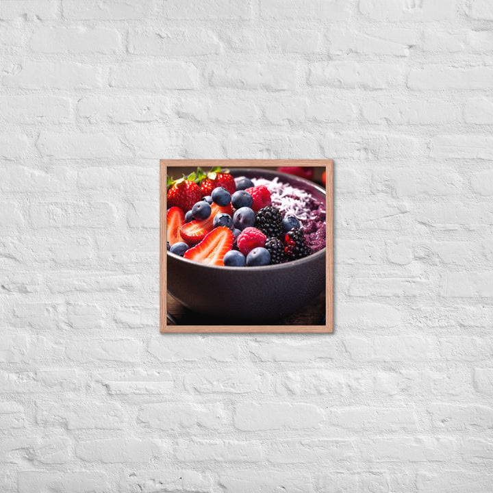 A fruit Bowl Framed poster 🤤 from Yumify.AI