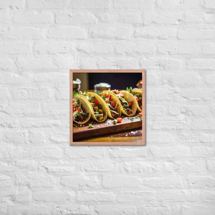 Tacos Framed poster 🤤 from Yumify.AI