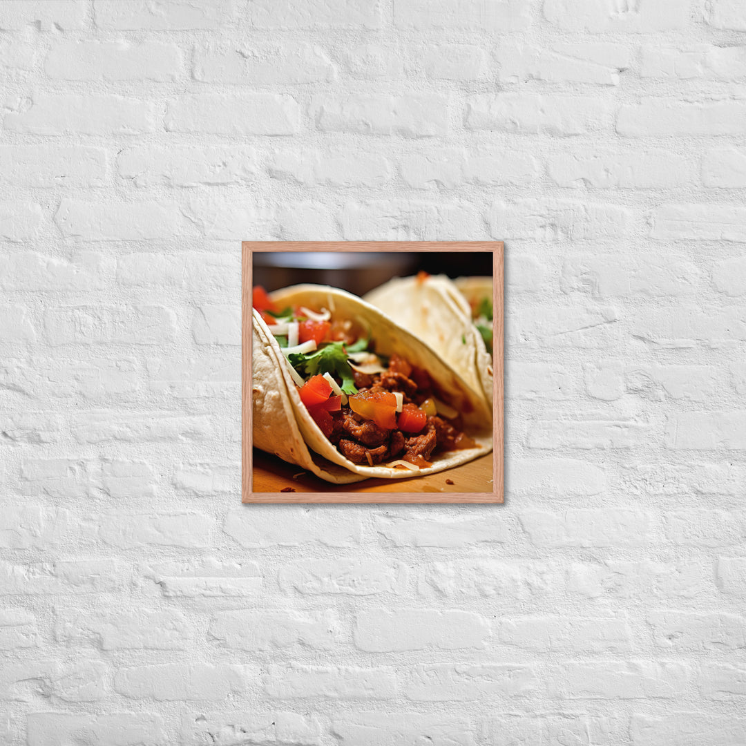 Tacos Framed poster 🤤 from Yumify.AI