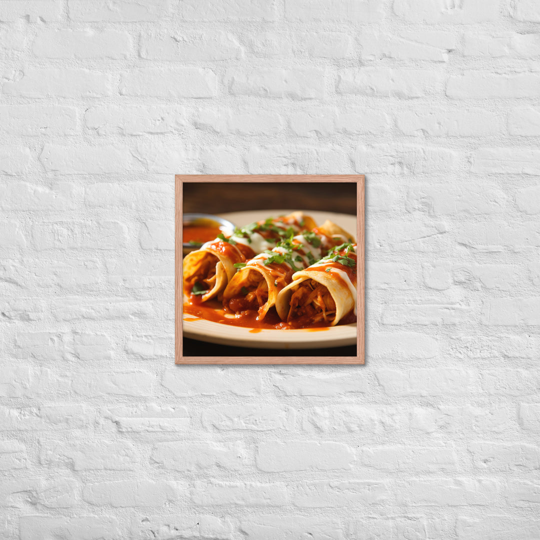 Enchiladas Framed poster 🤤 from Yumify.AI