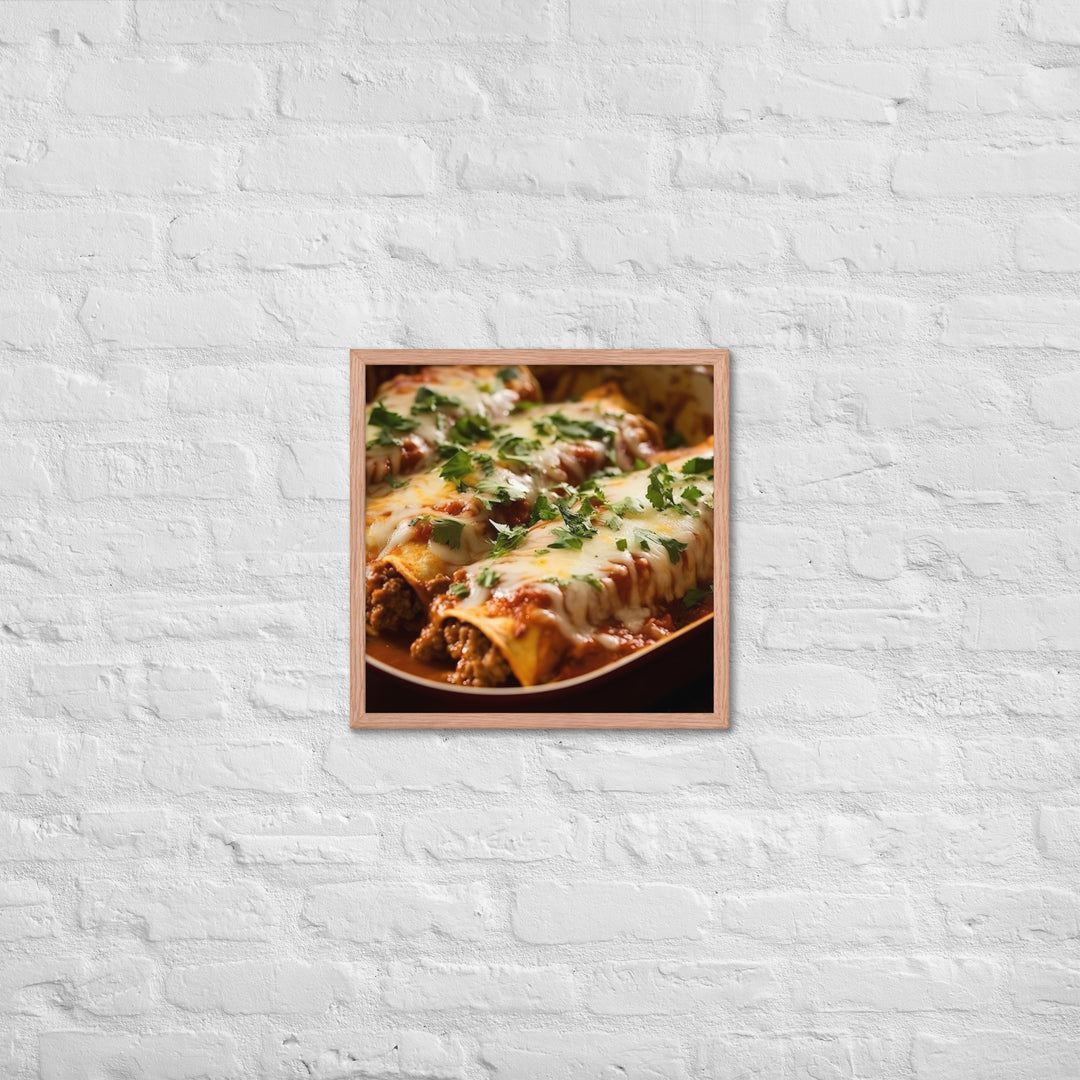 Enchiladas Framed poster 🤤 from Yumify.AI