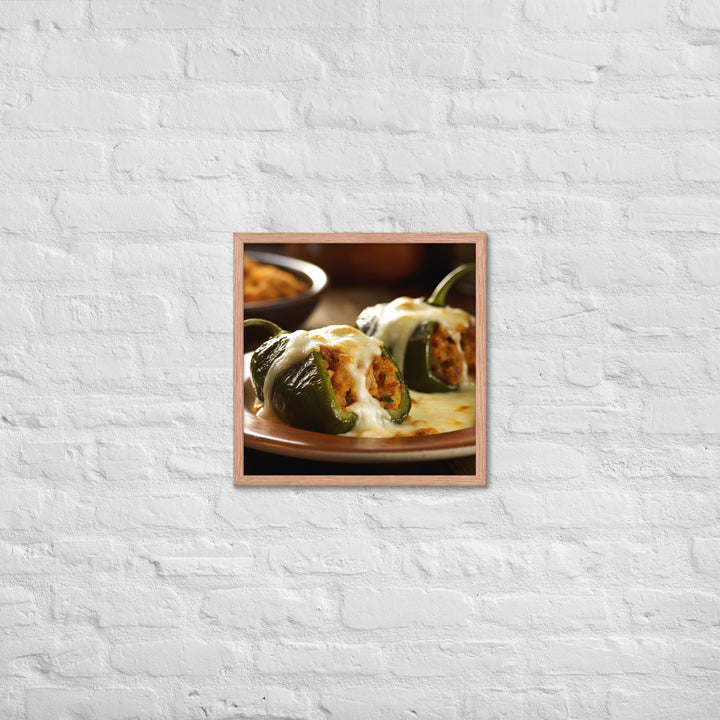 Chiles Rellenos Framed poster 🤤 from Yumify.AI