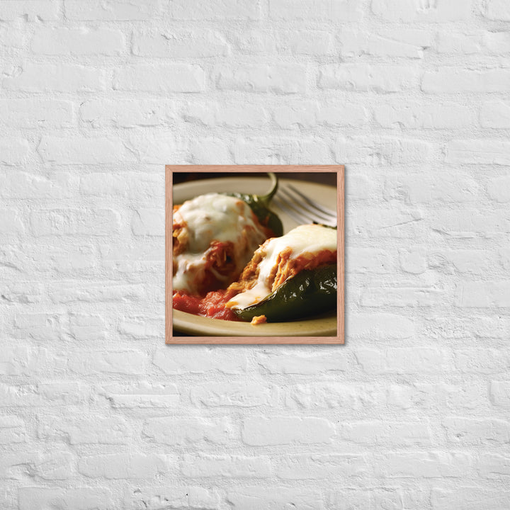 Chiles Rellenos Framed poster 🤤 from Yumify.AI