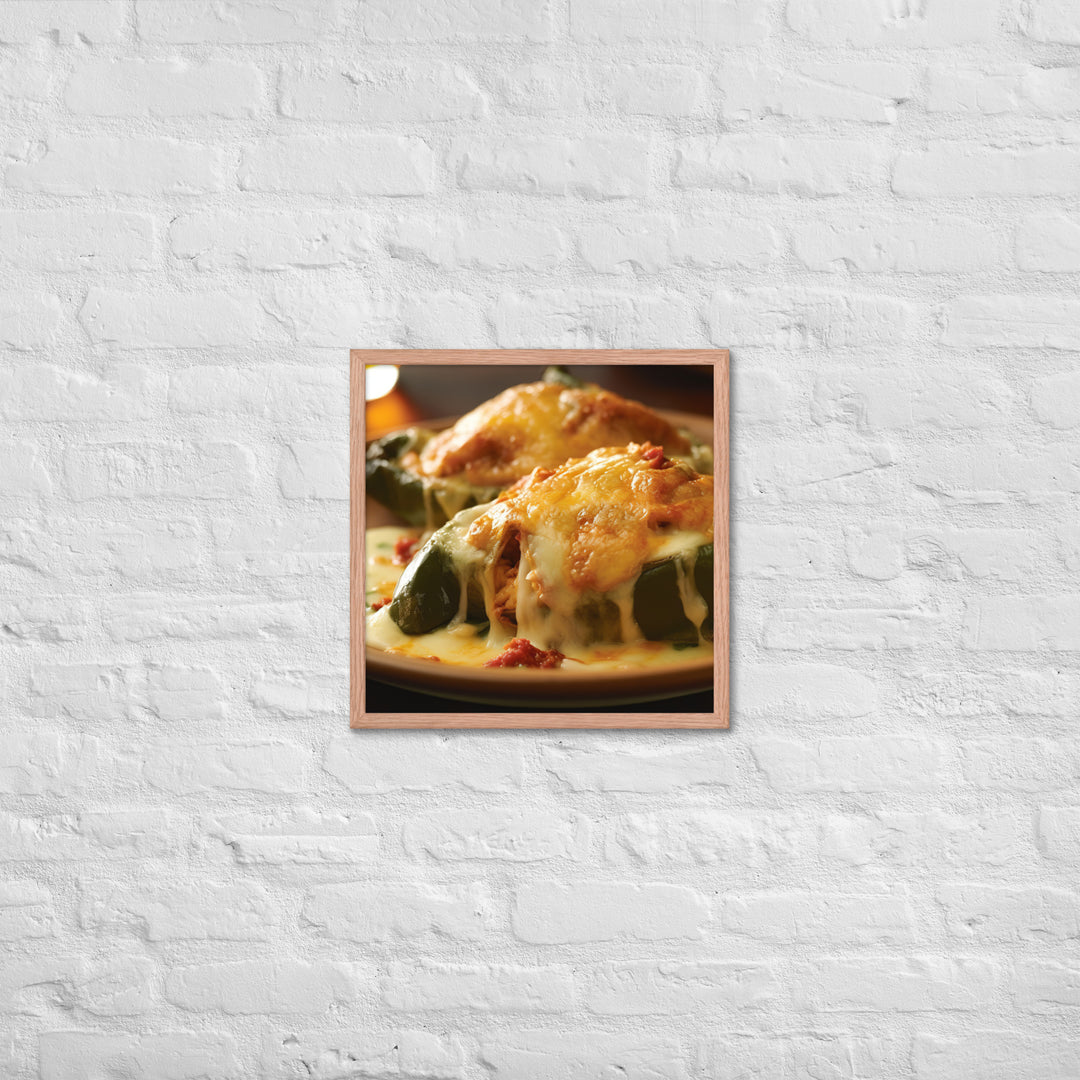 Chiles Rellenos Framed poster 🤤 from Yumify.AI