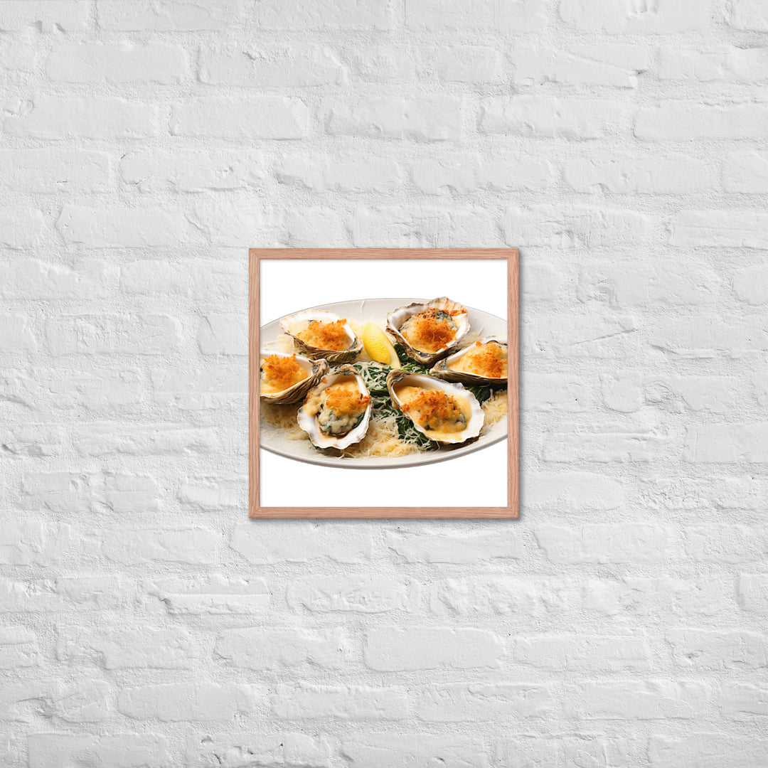 Oysters Rockefeller Framed poster 🤤 from Yumify.AI