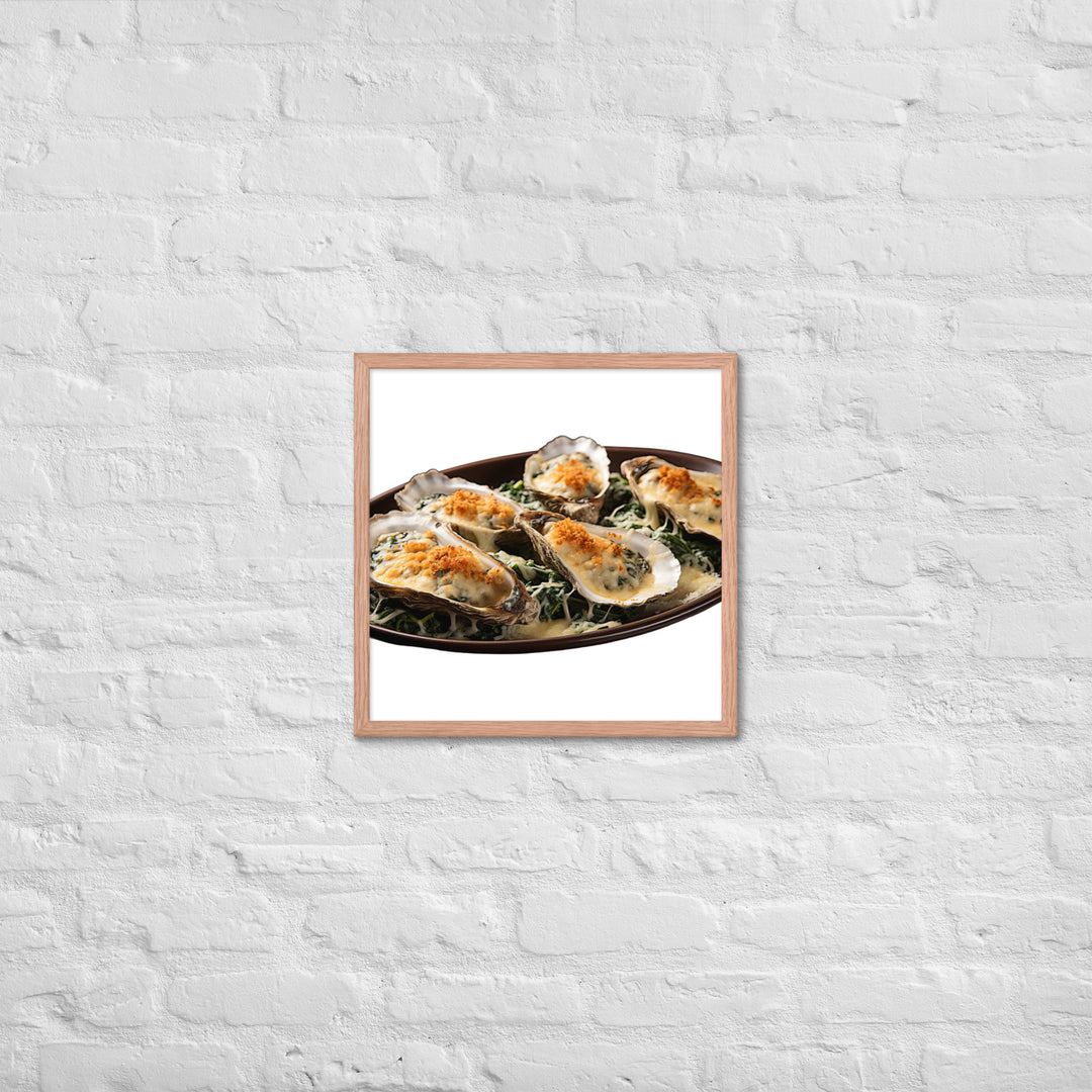 Oysters Rockefeller Framed poster 🤤 from Yumify.AI