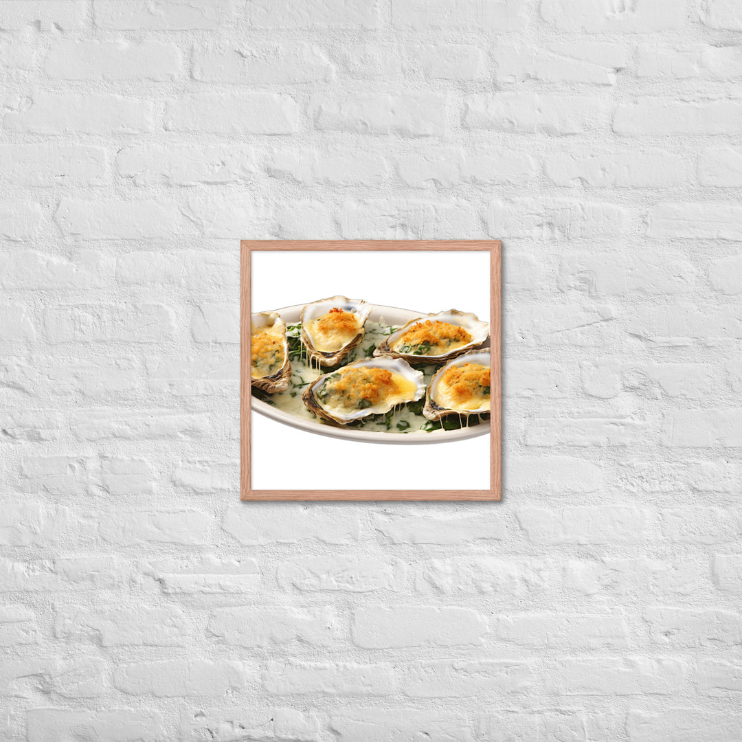 Oysters Rockefeller Framed poster 🤤 from Yumify.AI