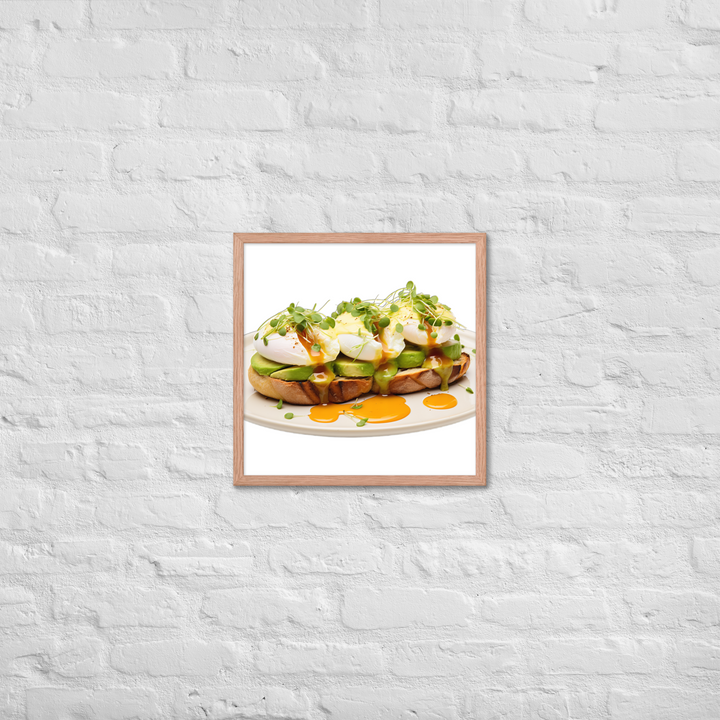 Avocado Eggs Benedict Framed poster 🤤 from Yumify.AI