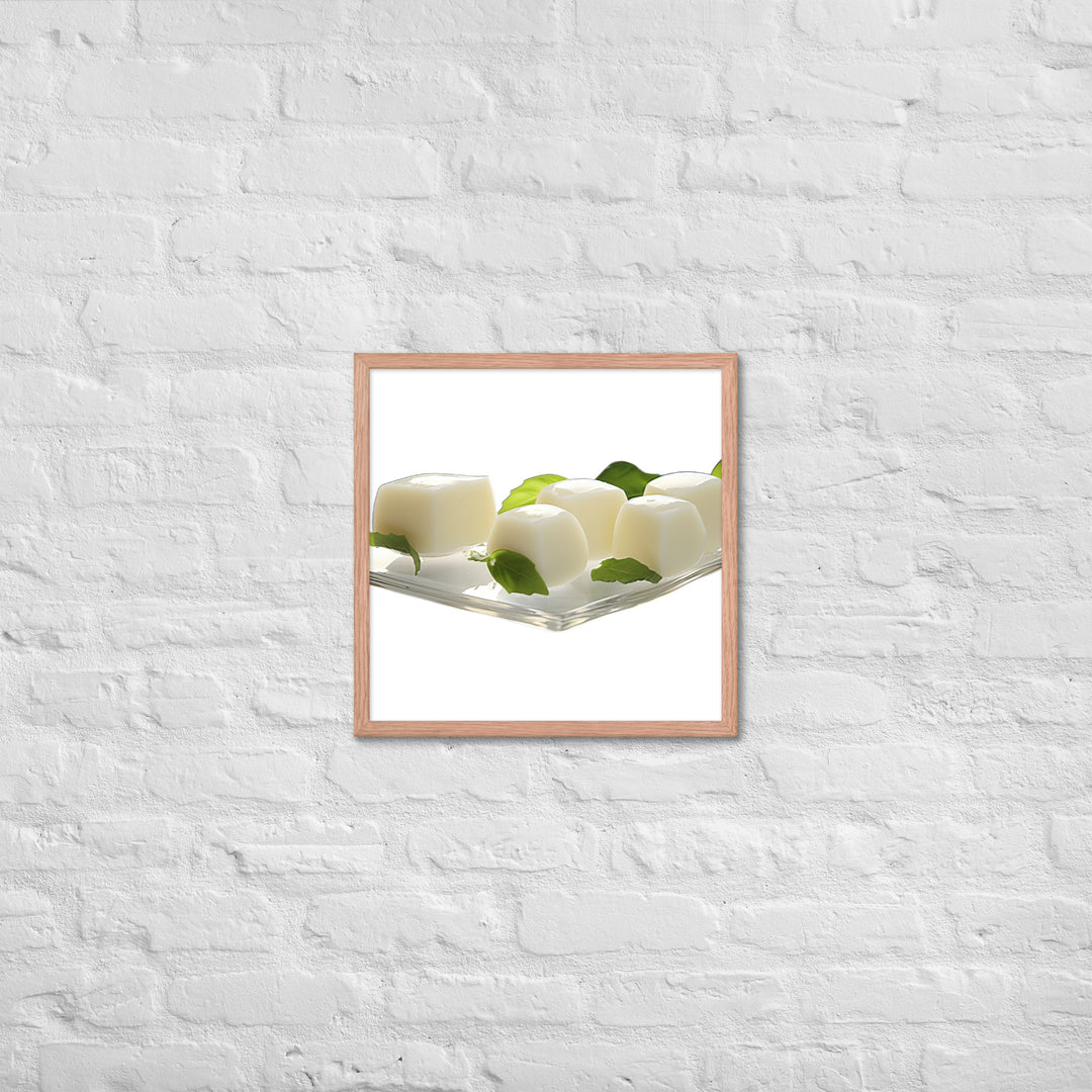 Fresh Mozzarella Balls Framed poster 🤤 from Yumify.AI