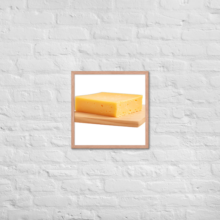 Aged Cheddar Slab Framed poster 🤤 from Yumify.AI