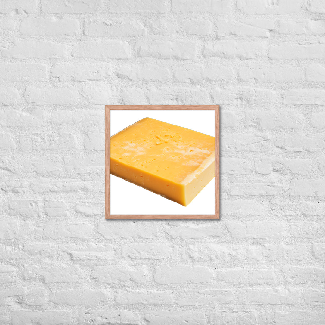 Aged Cheddar Slab Framed poster 🤤 from Yumify.AI