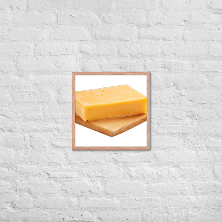 Aged Cheddar Slab Framed poster 🤤 from Yumify.AI