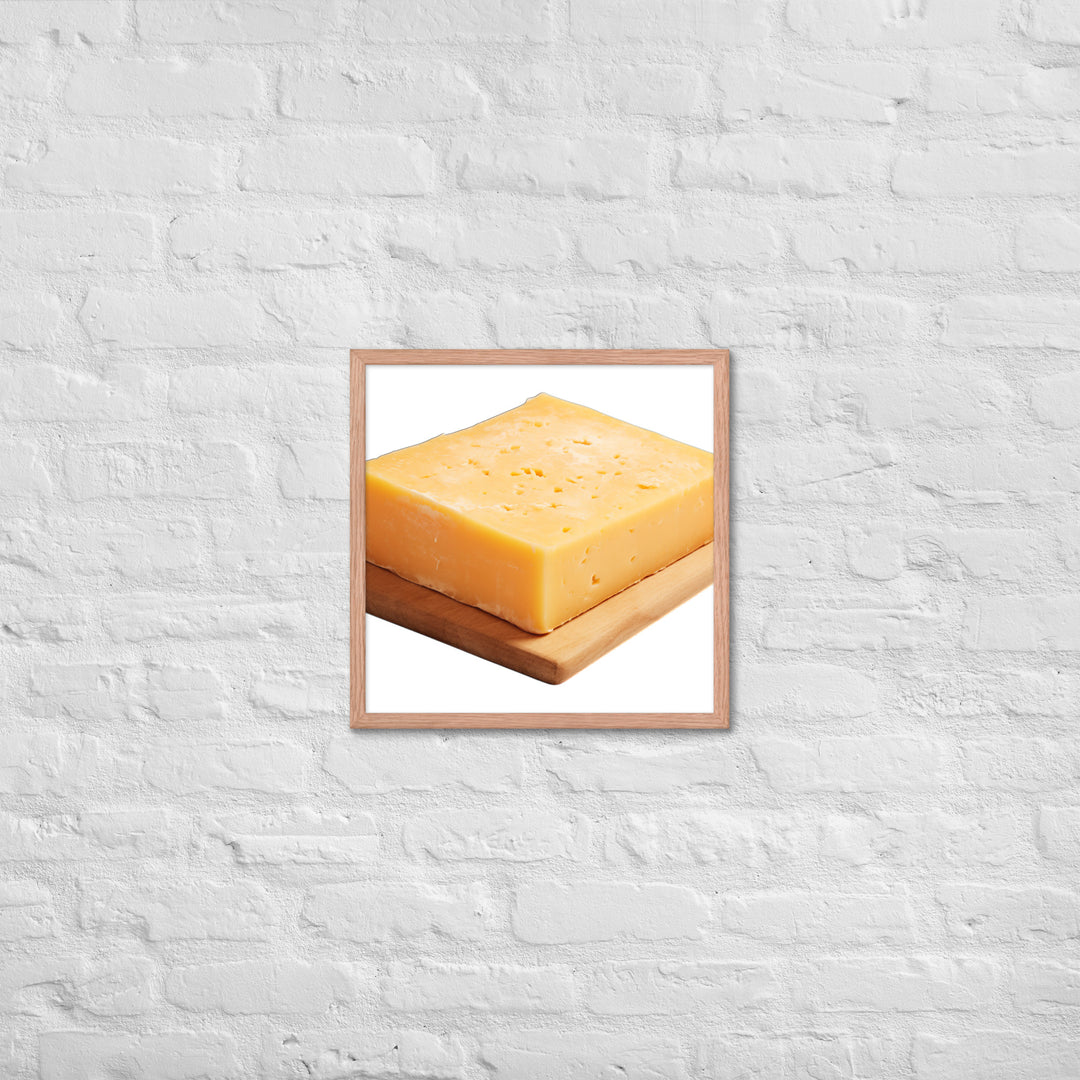 Aged Cheddar Slab Framed poster 🤤 from Yumify.AI