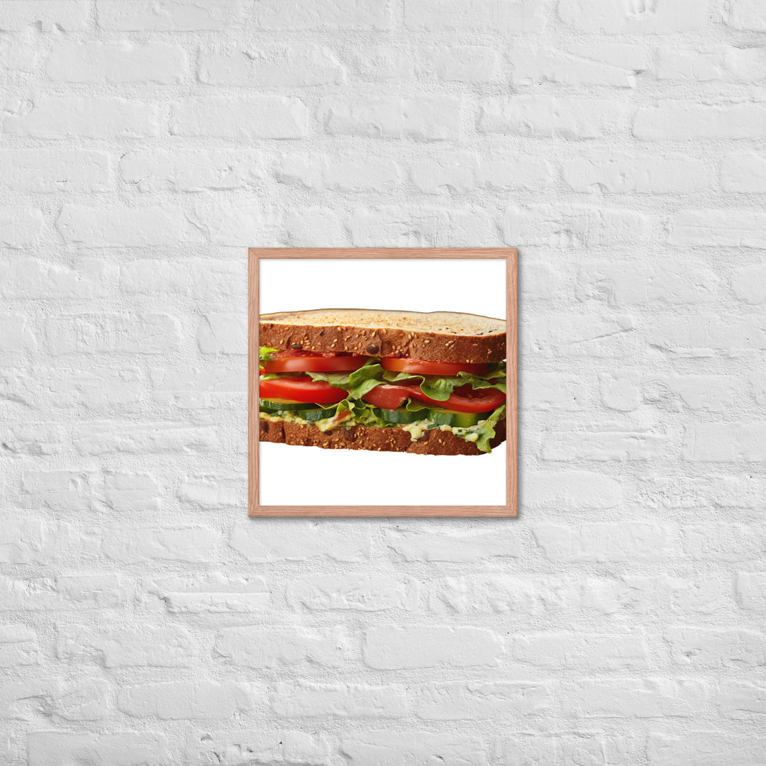 Veggie Delight Sandwich Framed poster 🤤 from Yumify.AI