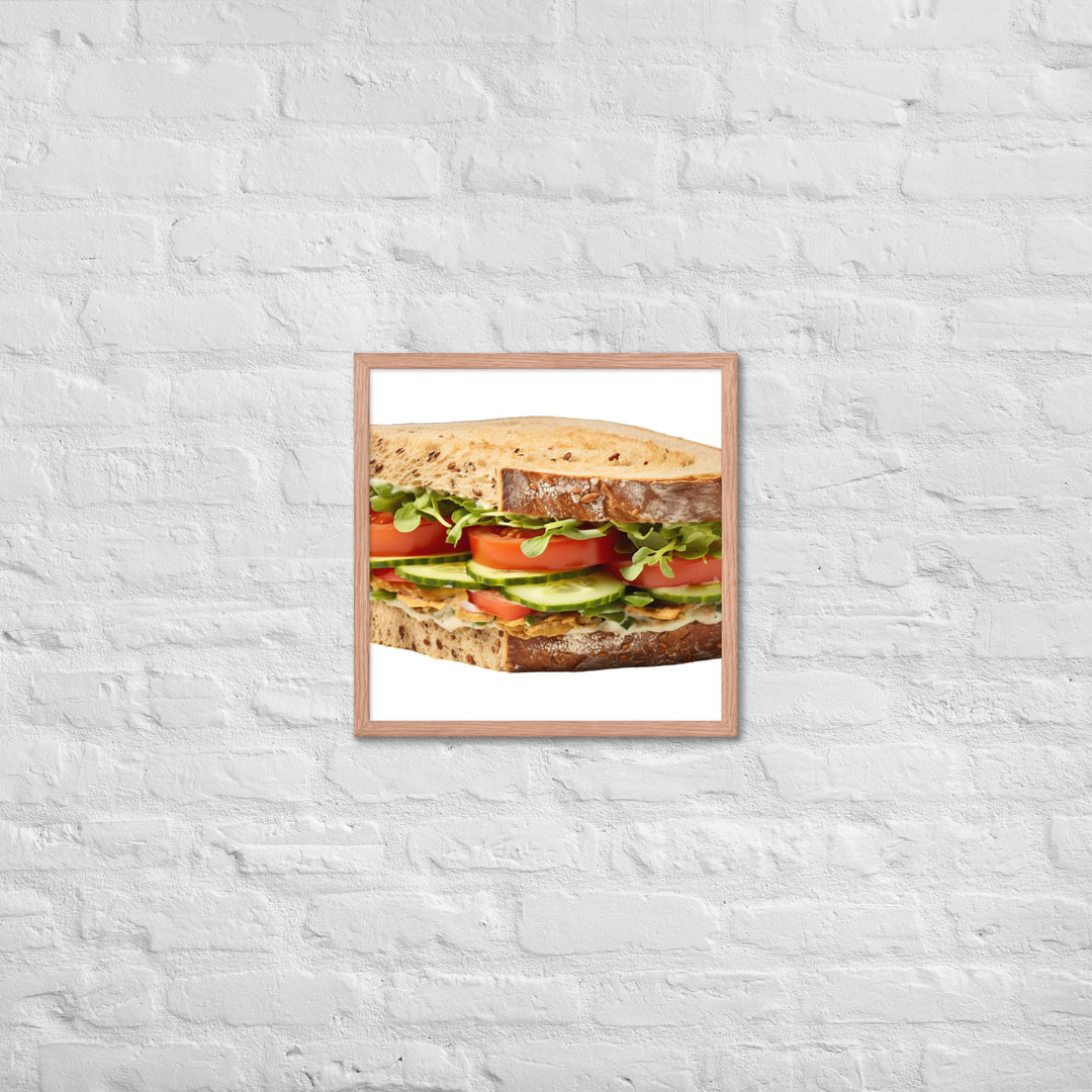 Veggie Delight Sandwich Framed poster 🤤 from Yumify.AI