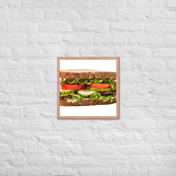 Veggie Delight Sandwich Framed poster 🤤 from Yumify.AI