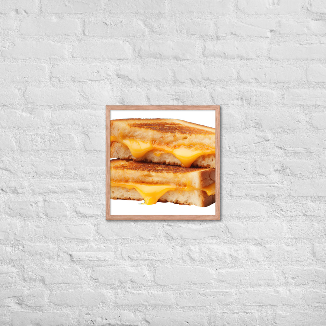 Grilled Cheese Sandwich Framed poster 🤤 from Yumify.AI