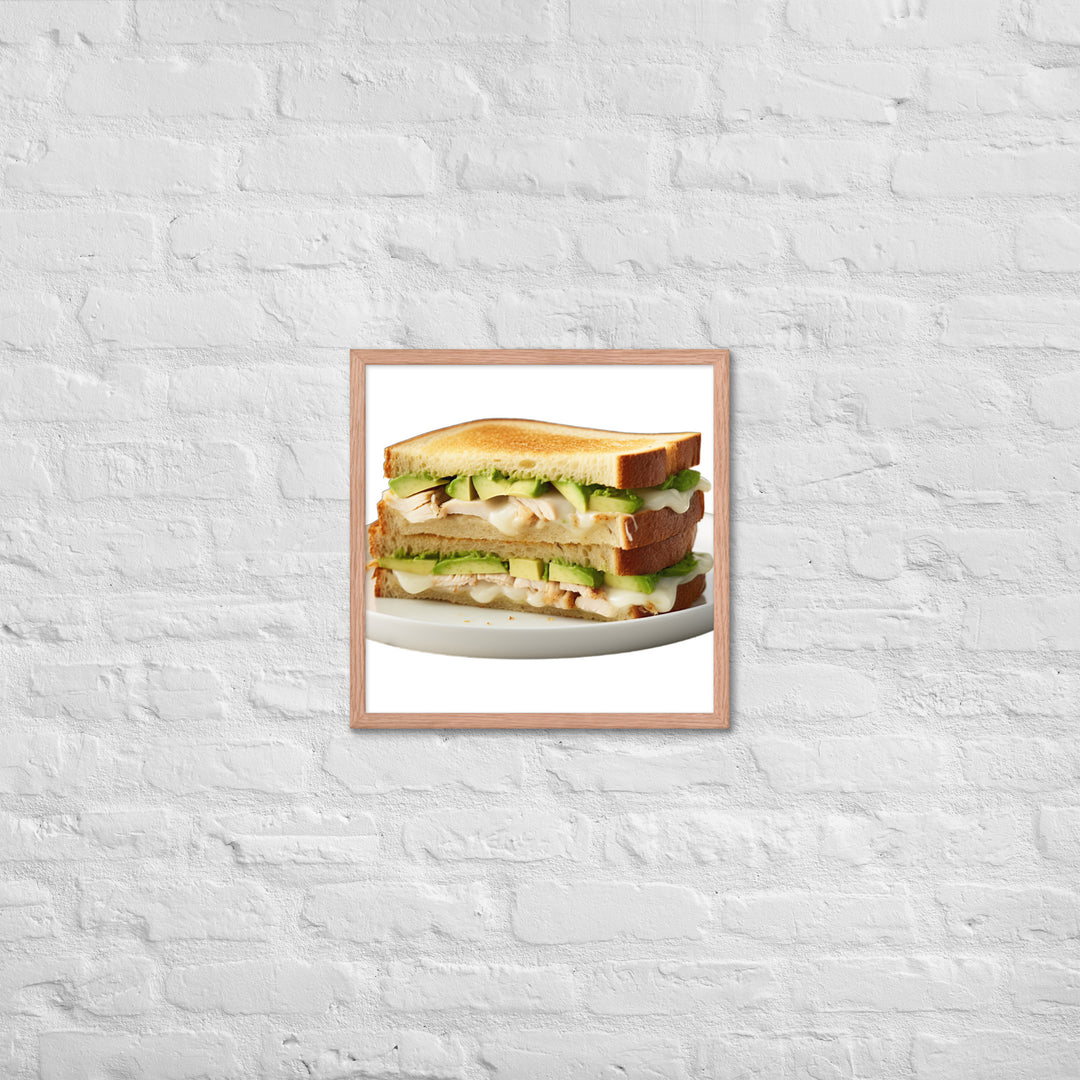 Chicken Avocado Sandwich Framed poster 🤤 from Yumify.AI