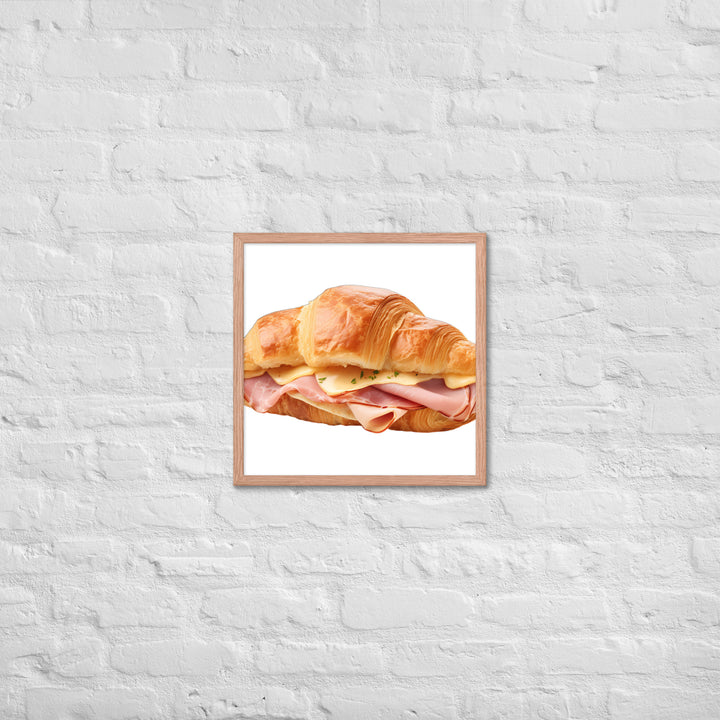 Ham and Cheese Croissant Framed poster 🤤 from Yumify.AI