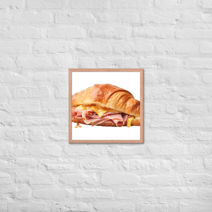 Ham and Cheese Croissant Framed poster 🤤 from Yumify.AI