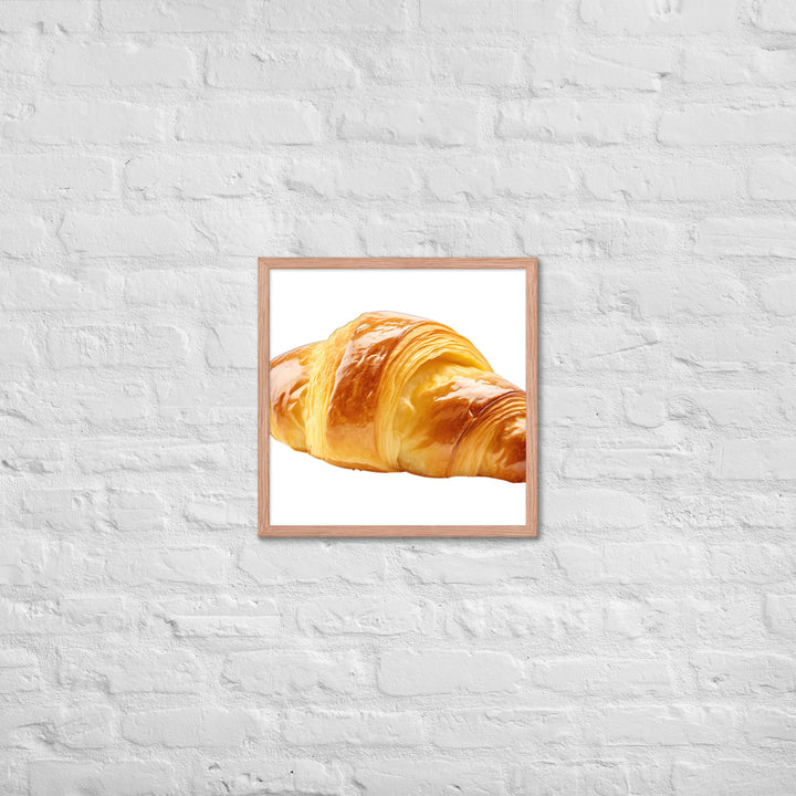 Golden Butter Croissant Framed poster 🤤 from Yumify.AI