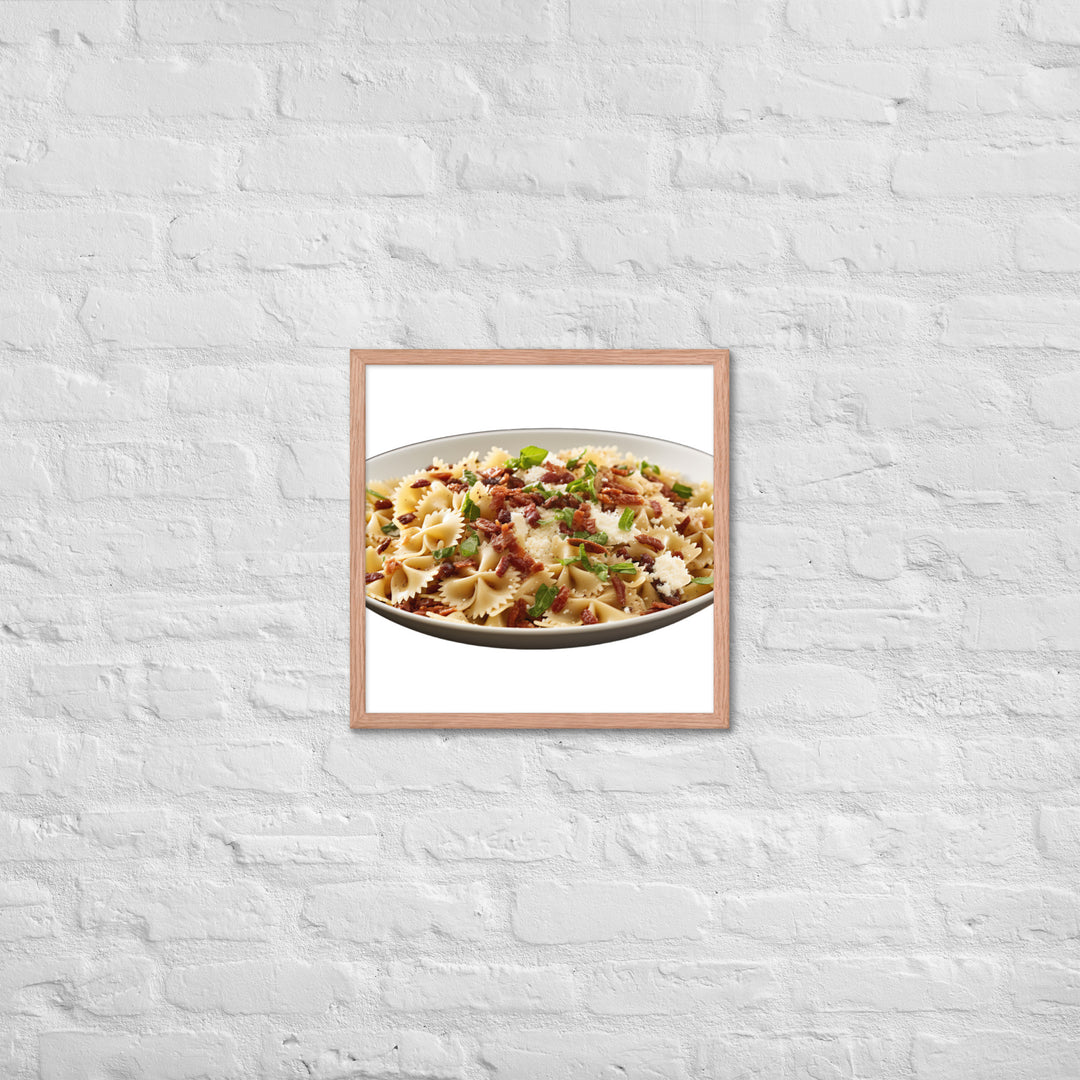 Sun dried Tomato Farfalle Framed poster 🤤 from Yumify.AI