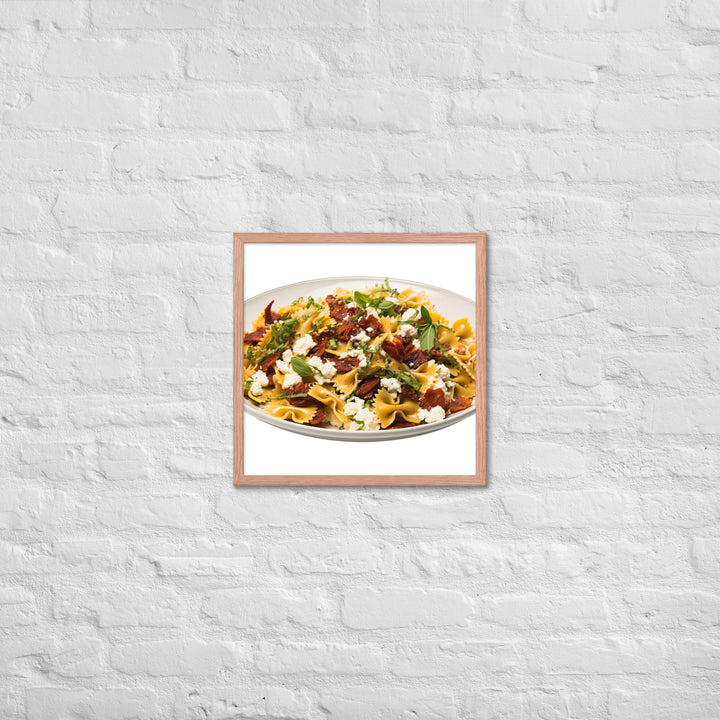 Sun dried Tomato Farfalle Framed poster 🤤 from Yumify.AI