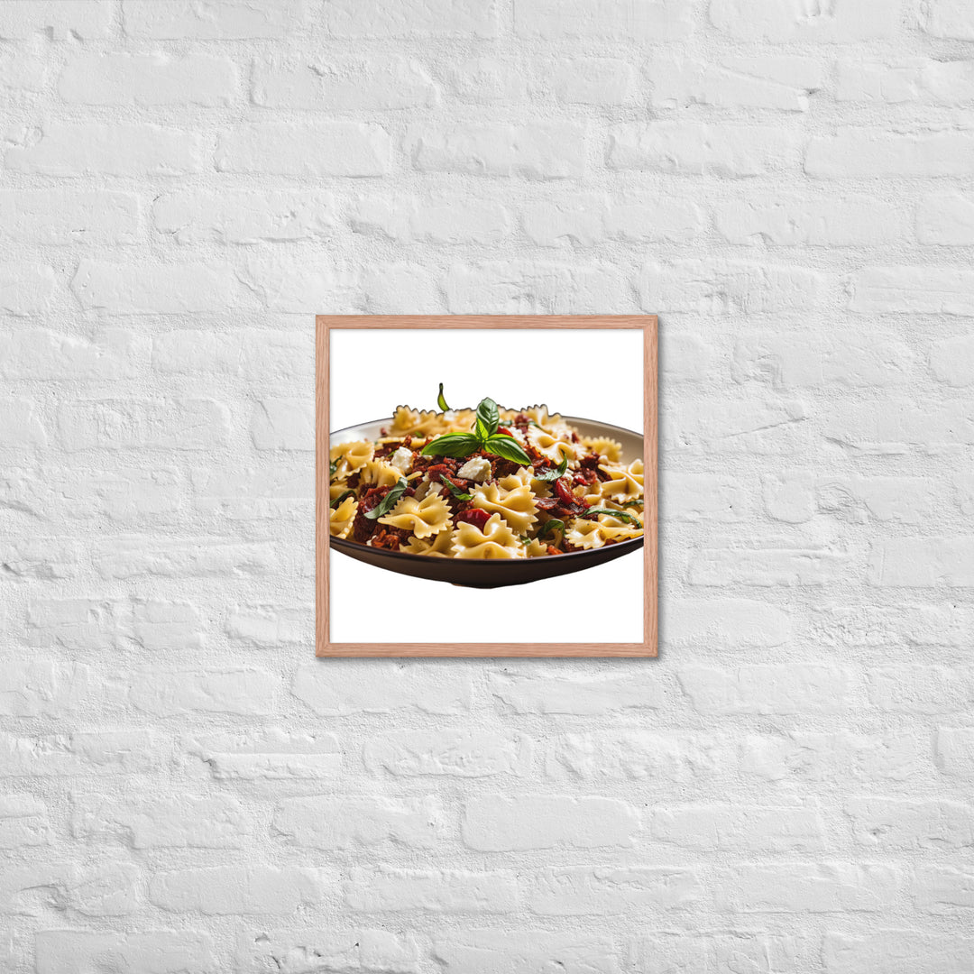 Sun dried Tomato Farfalle Framed poster 🤤 from Yumify.AI