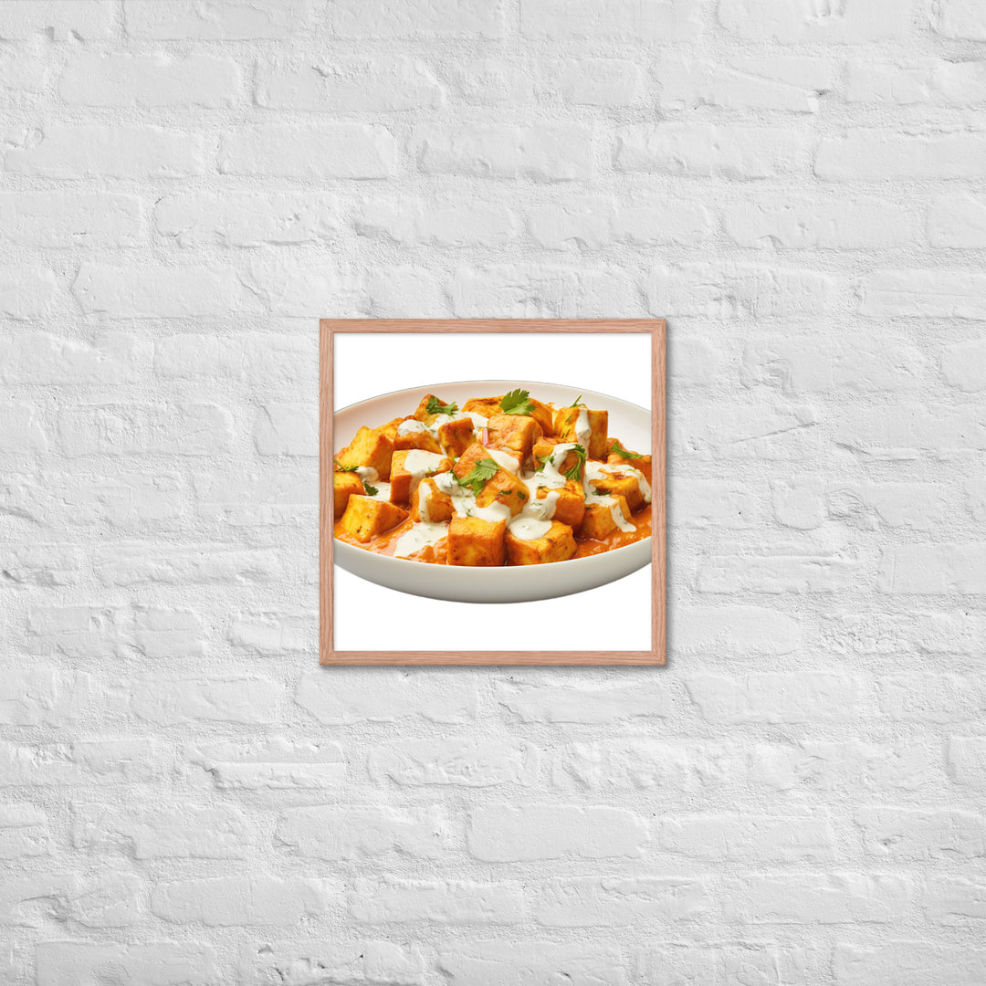 Paneer Tikka Masala Glow Framed poster 🤤 from Yumify.AI