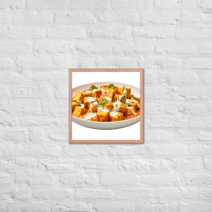 Paneer Tikka Masala Glow Framed poster 🤤 from Yumify.AI