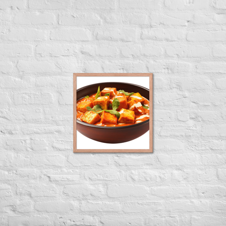 Paneer Tikka Masala Glow Framed poster 🤤 from Yumify.AI