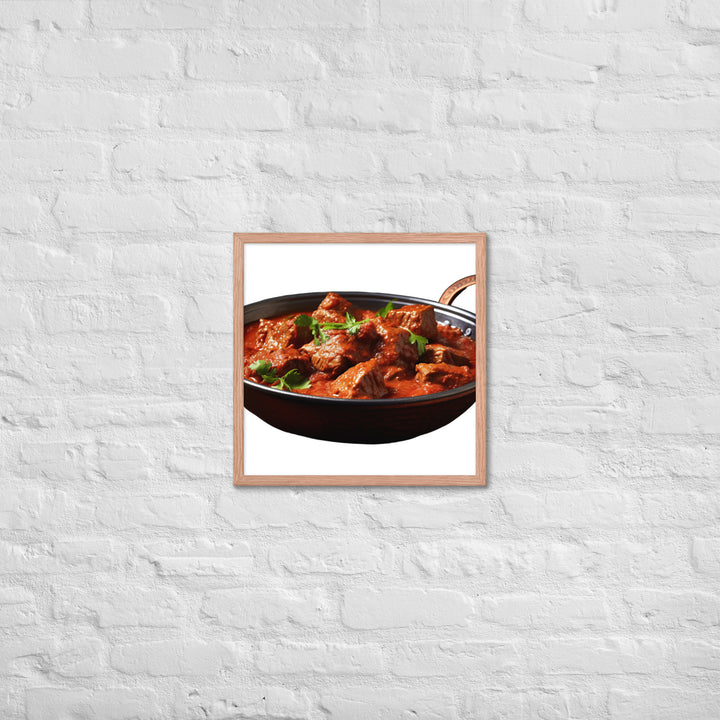 Mutton Rogan Josh Framed poster 🤤 from Yumify.AI