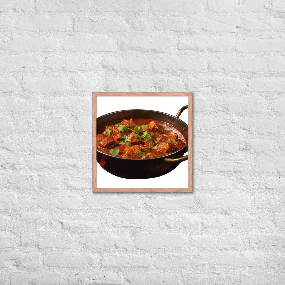 Mutton Rogan Josh Framed poster 🤤 from Yumify.AI