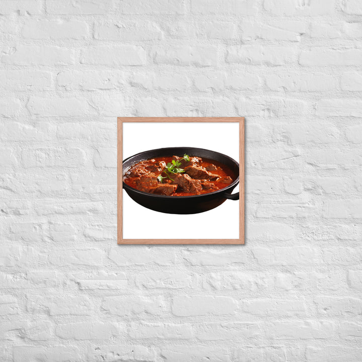 Mutton Rogan Josh Framed poster 🤤 from Yumify.AI