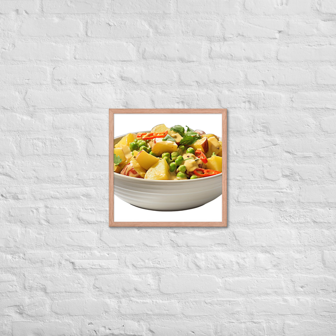 Creamy Vegan Vegetable Curry Framed poster 🤤 from Yumify.AI