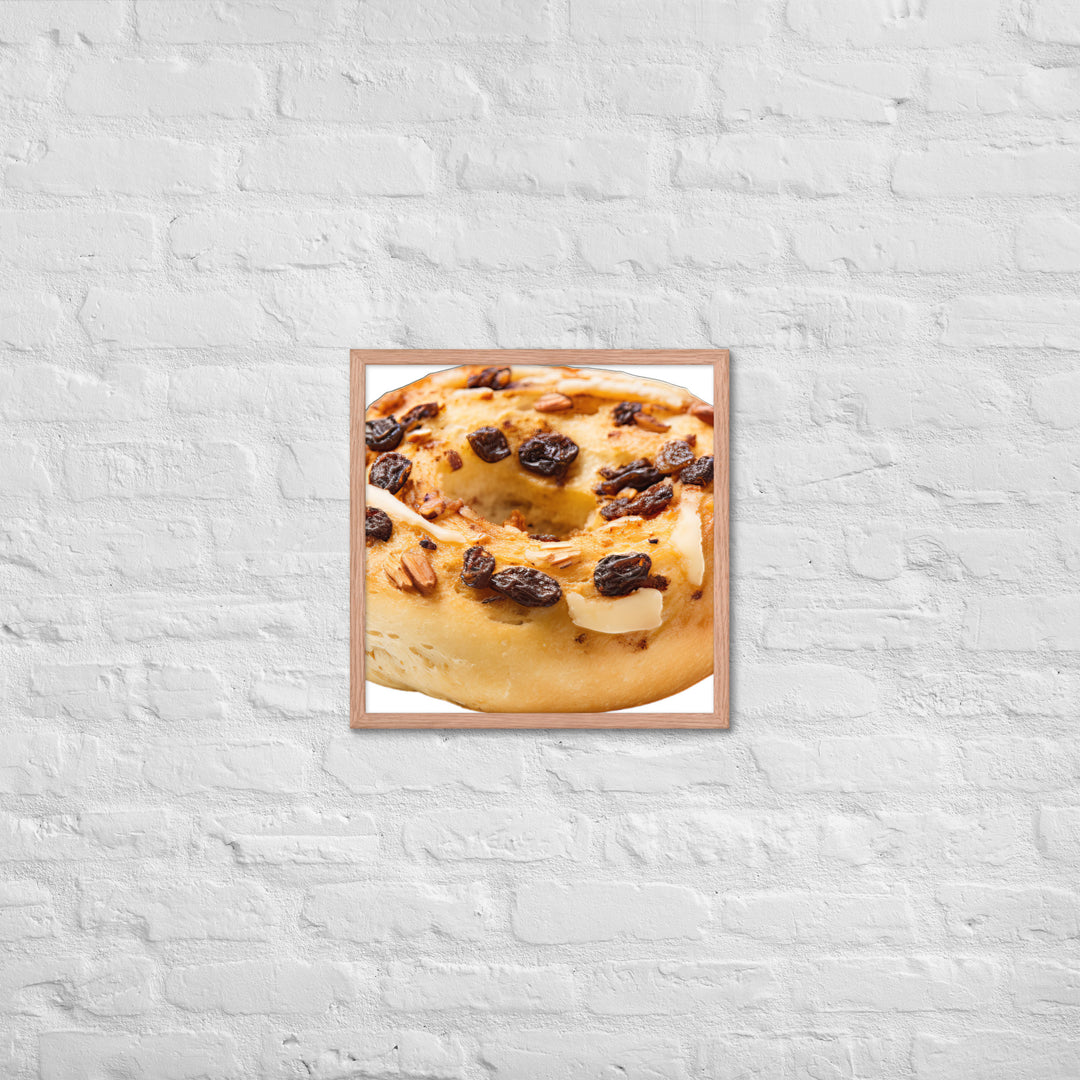 Cinnamon Raisin Bagel Framed poster 🤤 from Yumify.AI