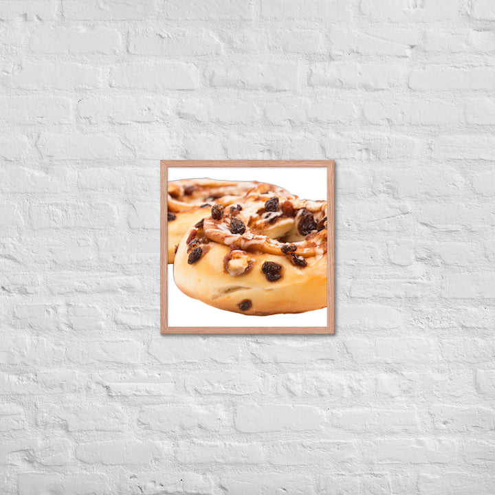 Cinnamon Raisin Bagel Framed poster 🤤 from Yumify.AI