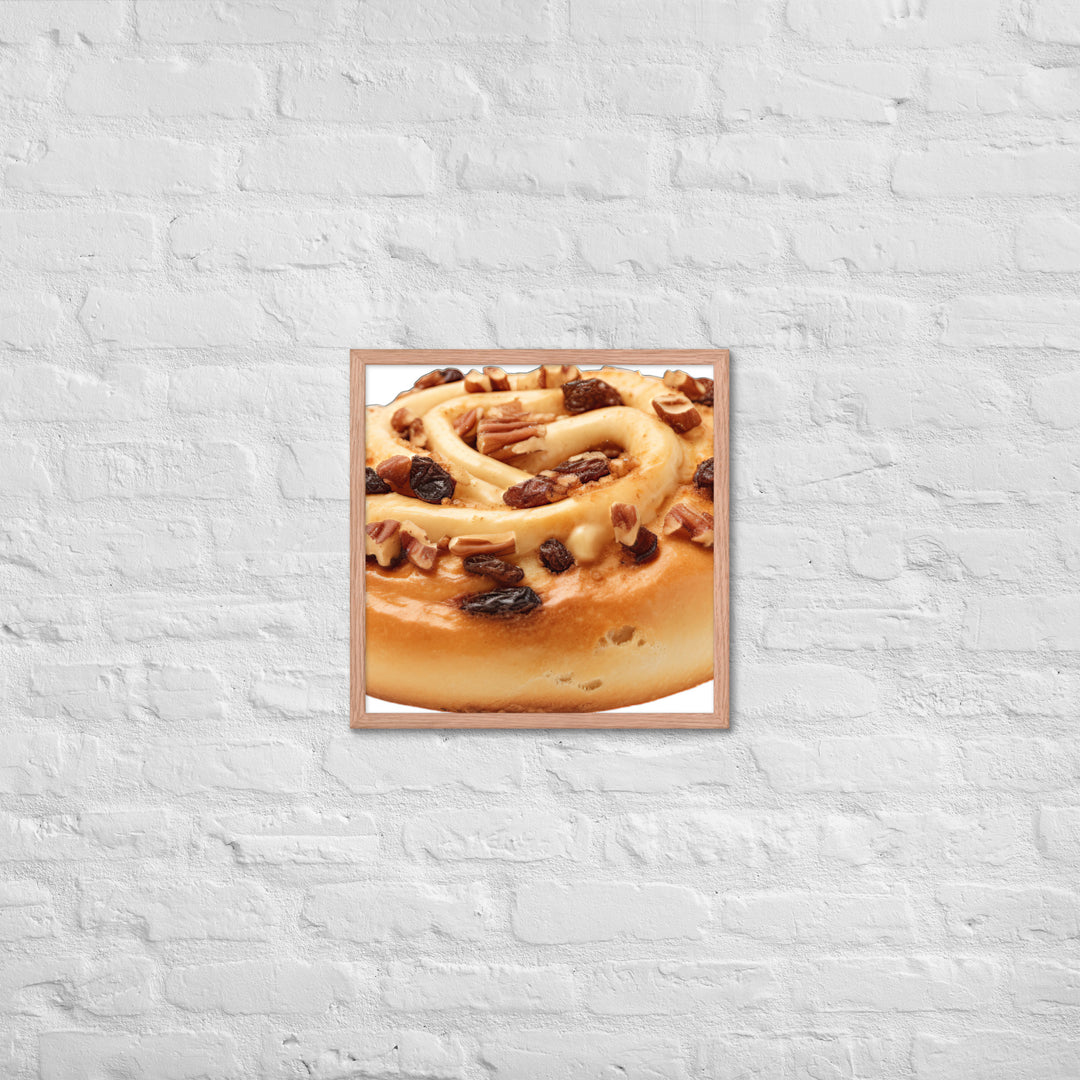 Cinnamon Raisin Bagel Framed poster 🤤 from Yumify.AI