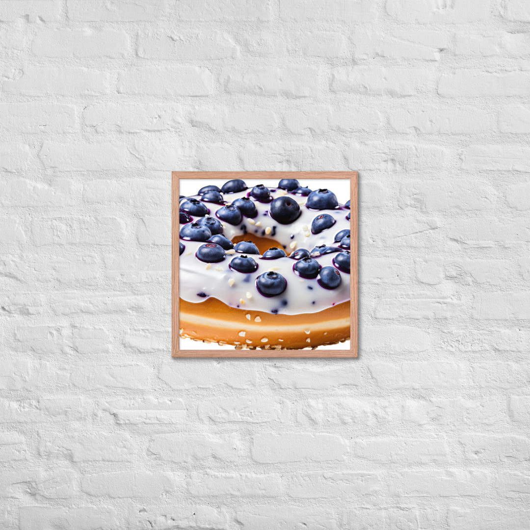 Blueberry Bagel Framed poster 🤤 from Yumify.AI