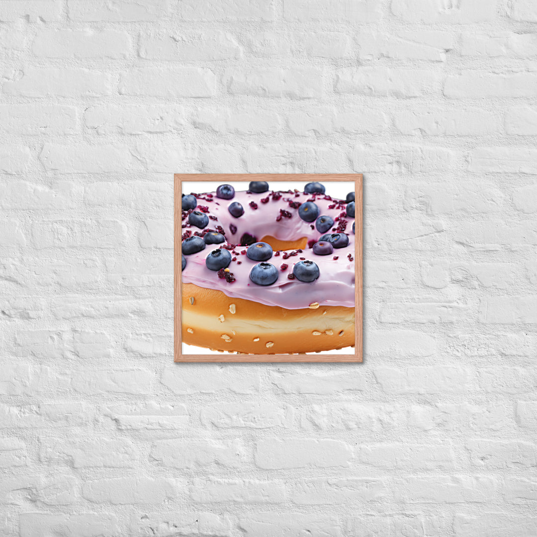 Blueberry Bagel Framed poster 🤤 from Yumify.AI