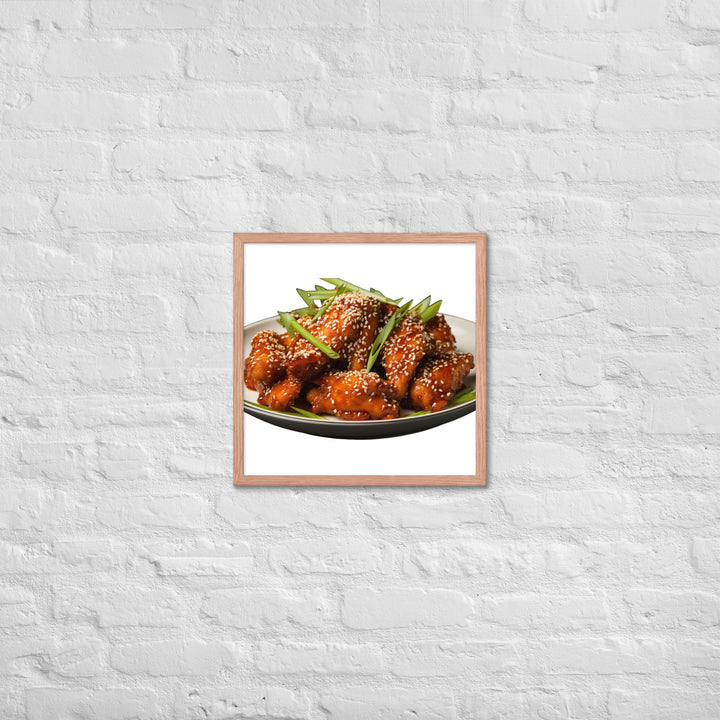 Korean Fried Chicken Delight Framed poster 🤤 from Yumify.AI