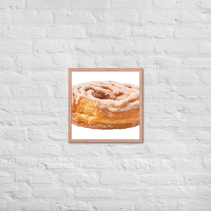 Cinnamon Sugar Donut Twist Framed poster 🤤 from Yumify.AI