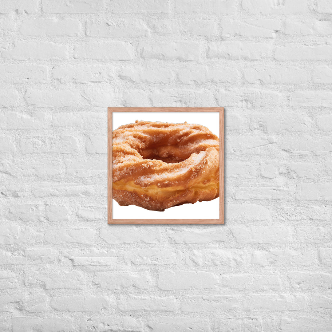 Cinnamon Sugar Donut Twist Framed poster 🤤 from Yumify.AI