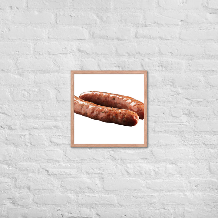 Veal Sausage Delight Framed poster 🤤 from Yumify.AI